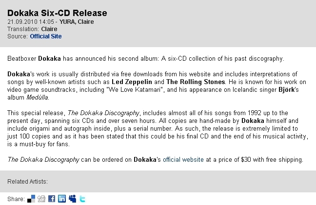 six cd news
